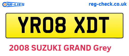 YR08XDT are the vehicle registration plates.