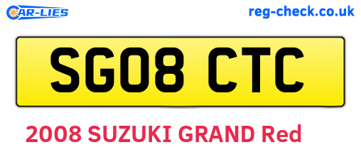 SG08CTC are the vehicle registration plates.