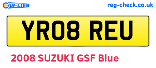 YR08REU are the vehicle registration plates.