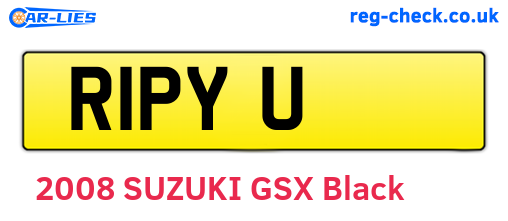 R1PYU are the vehicle registration plates.