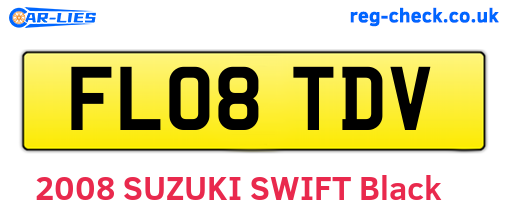 FL08TDV are the vehicle registration plates.