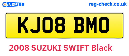 KJ08BMO are the vehicle registration plates.