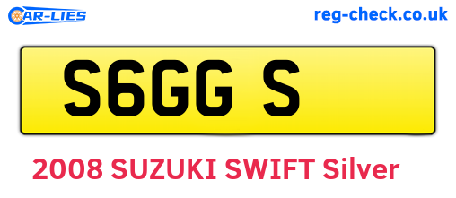 S6GGS are the vehicle registration plates.