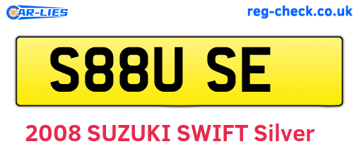 S88USE are the vehicle registration plates.