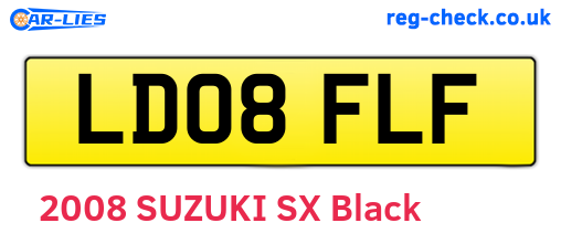 LD08FLF are the vehicle registration plates.