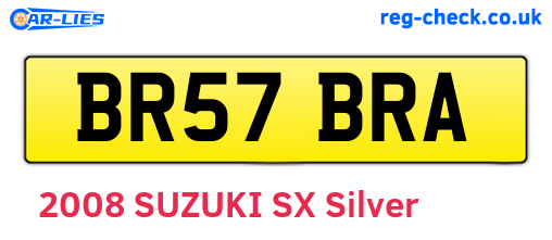 BR57BRA are the vehicle registration plates.