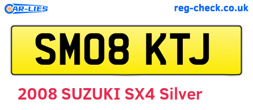 SM08KTJ are the vehicle registration plates.