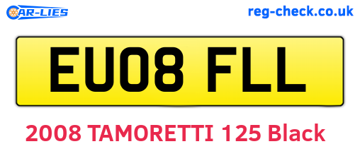 EU08FLL are the vehicle registration plates.