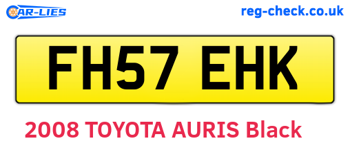 FH57EHK are the vehicle registration plates.