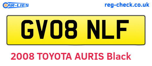 GV08NLF are the vehicle registration plates.