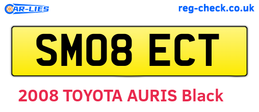 SM08ECT are the vehicle registration plates.