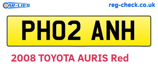 PH02ANH are the vehicle registration plates.