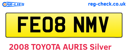 FE08NMV are the vehicle registration plates.