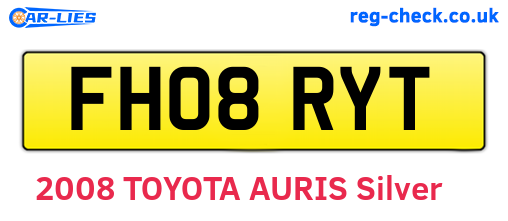 FH08RYT are the vehicle registration plates.