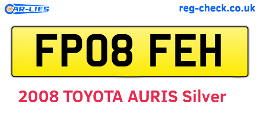 FP08FEH are the vehicle registration plates.