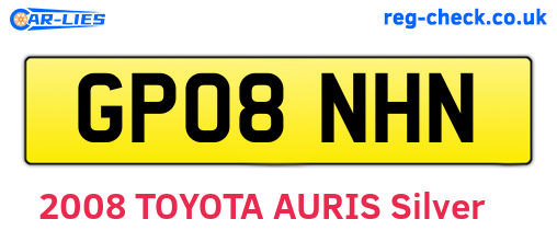 GP08NHN are the vehicle registration plates.
