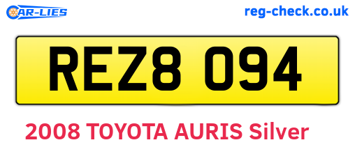 REZ8094 are the vehicle registration plates.