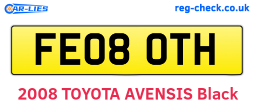 FE08OTH are the vehicle registration plates.