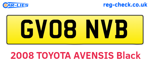 GV08NVB are the vehicle registration plates.