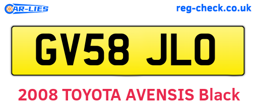 GV58JLO are the vehicle registration plates.