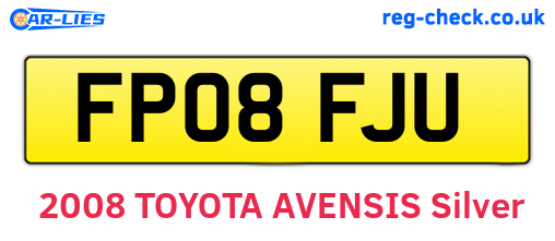 FP08FJU are the vehicle registration plates.