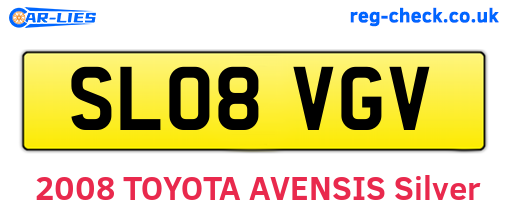 SL08VGV are the vehicle registration plates.