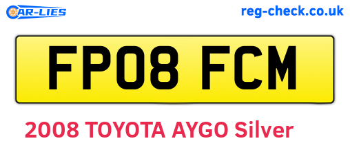 FP08FCM are the vehicle registration plates.
