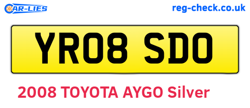 YR08SDO are the vehicle registration plates.