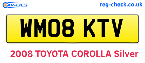WM08KTV are the vehicle registration plates.