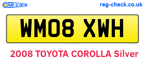 WM08XWH are the vehicle registration plates.