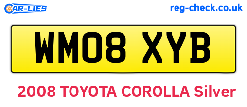 WM08XYB are the vehicle registration plates.