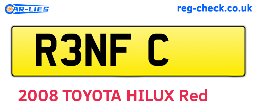 R3NFC are the vehicle registration plates.