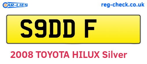 S9DDF are the vehicle registration plates.
