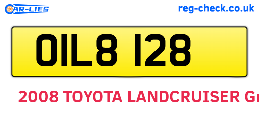 OIL8128 are the vehicle registration plates.