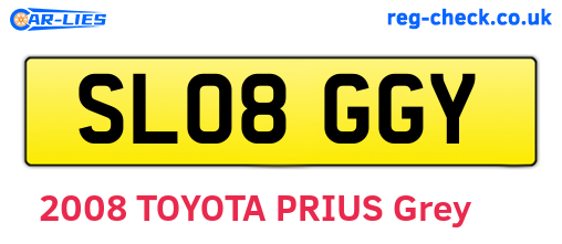 SL08GGY are the vehicle registration plates.