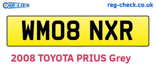 WM08NXR are the vehicle registration plates.