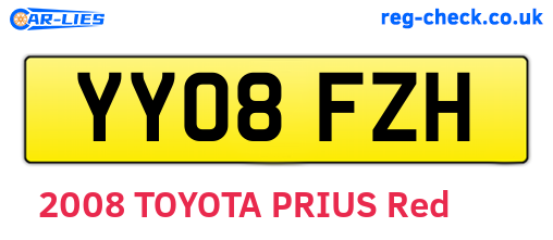 YY08FZH are the vehicle registration plates.