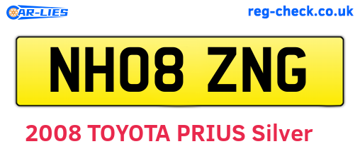 NH08ZNG are the vehicle registration plates.