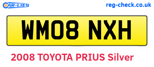 WM08NXH are the vehicle registration plates.