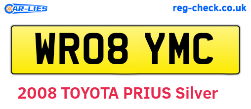 WR08YMC are the vehicle registration plates.