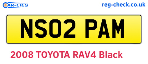 NS02PAM are the vehicle registration plates.