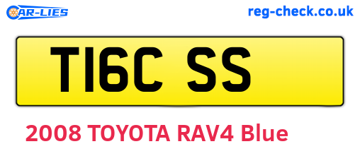 T16CSS are the vehicle registration plates.