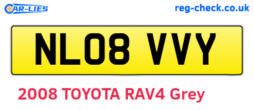 NL08VVY are the vehicle registration plates.