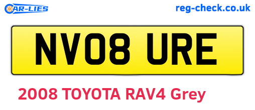 NV08URE are the vehicle registration plates.