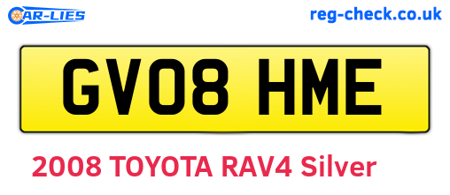 GV08HME are the vehicle registration plates.