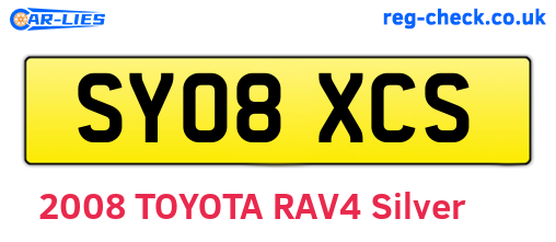 SY08XCS are the vehicle registration plates.