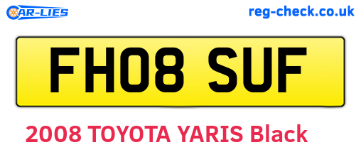 FH08SUF are the vehicle registration plates.