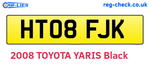 HT08FJK are the vehicle registration plates.