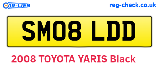 SM08LDD are the vehicle registration plates.