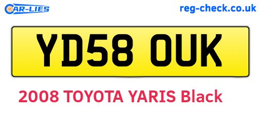 YD58OUK are the vehicle registration plates.